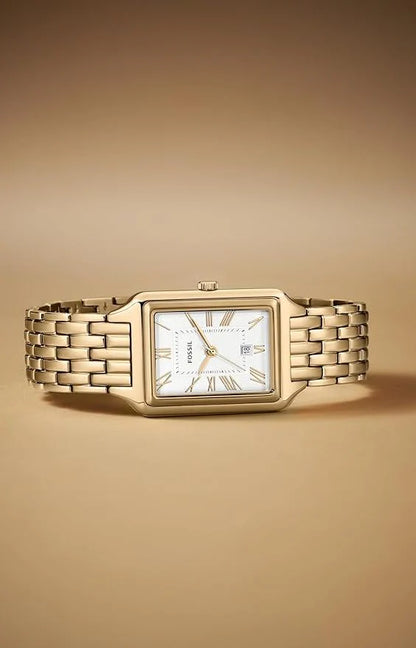 Fossil-Rectangle-Gold-White